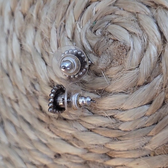 Silver Brighton Heart Stud Earrings - Picture 3 of 3